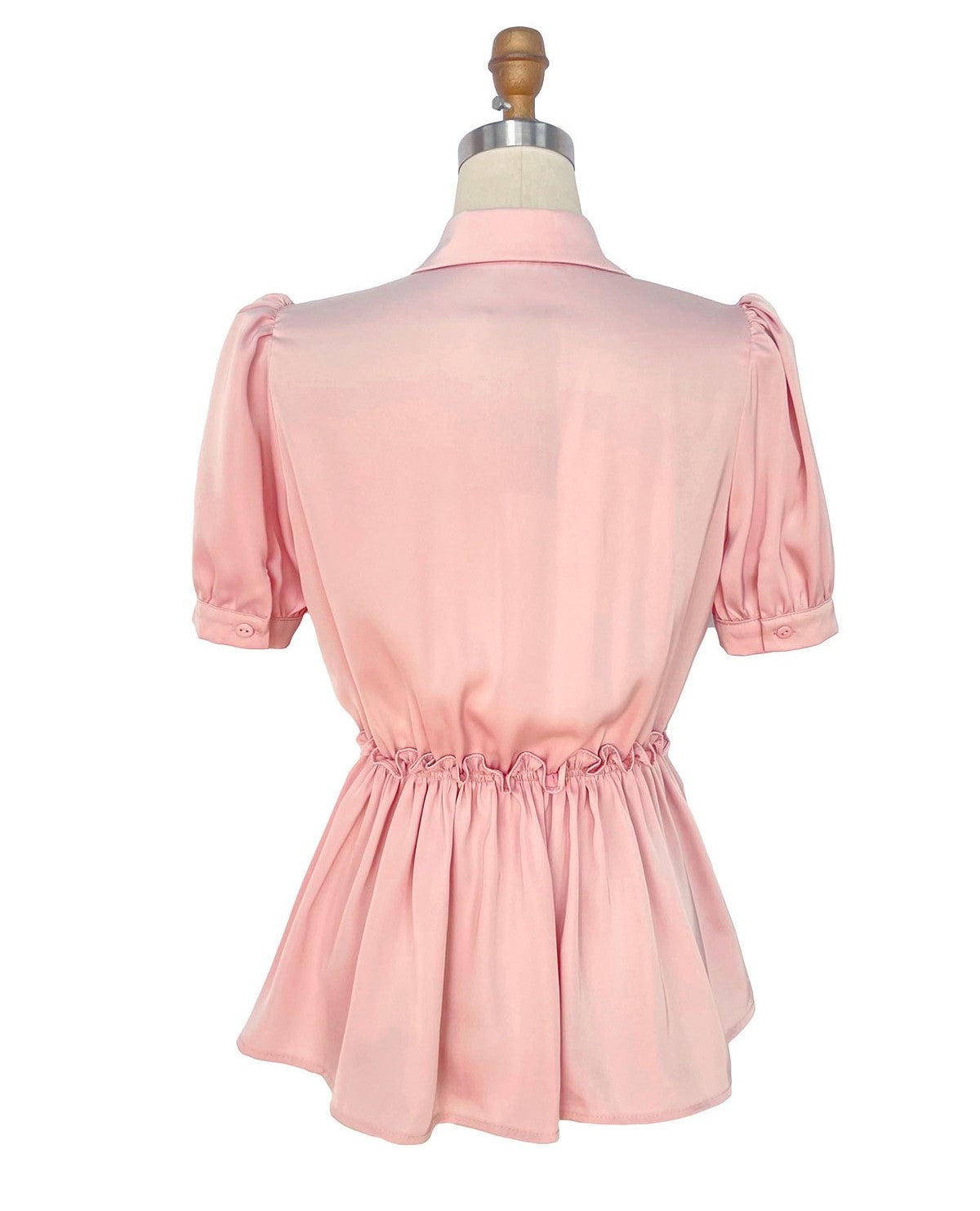 Short sleeve peplum blouse, Button down front🩷