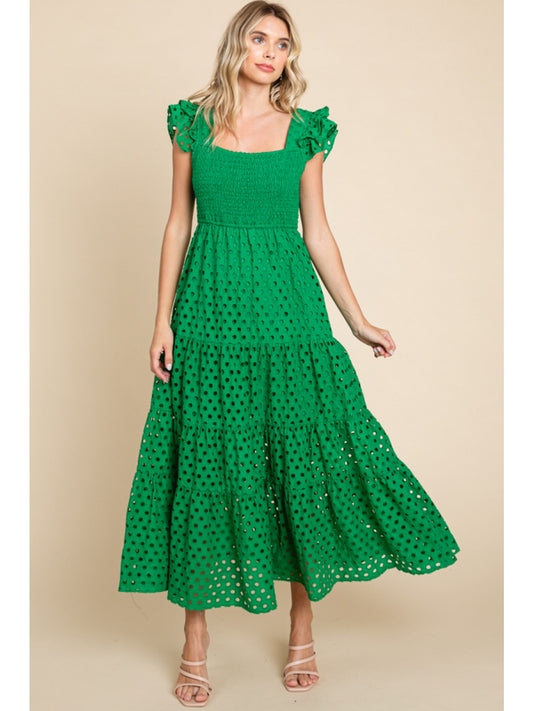Elegance Maxi Dress Embroidery